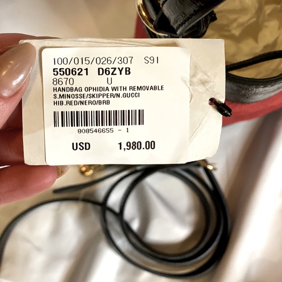 GUCCI Red Small Bucket Bag - Picture 4 of 4